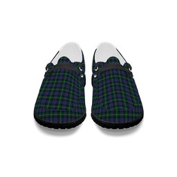 ScotsTee Shop Scottish Davidson of Tulloch 2 Tartan Plaid Canvas Loafer Shoes