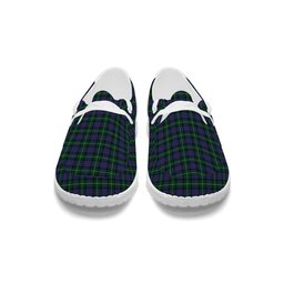 ScotsTee Shop Scottish Davidson of Tulloch 2 Tartan Plaid Canvas Loafer Shoes