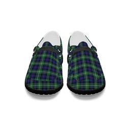 ScotsTee Shop Scottish Davidson of Tulloch Modern Tartan Plaid Canvas Loafer Shoes