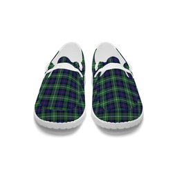 ScotsTee Shop Scottish Davidson of Tulloch Modern Tartan Plaid Canvas Loafer Shoes