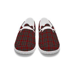ScotsTee Shop Scottish Donald of Lochmaddy Tartan Plaid Canvas Loafer Shoes