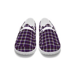 ScotsTee Shop Scottish Donald Dress Modern Tartan Plaid Canvas Loafer Shoes