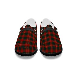 ScotsTee Shop Scottish Douglas of Roxburgh Tartan Plaid Canvas Loafer Shoes