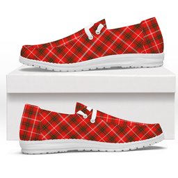 ScotsTee Shop Scottish Duke of Rothesay Modern Tartan Plaid Canvas Loafer Shoes
