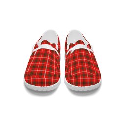 ScotsTee Shop Scottish Duke of Rothesay Modern Tartan Plaid Canvas Loafer Shoes