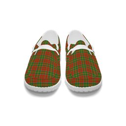 ScotsTee Shop Scottish Donald of Kingsburgh Ancient Tartan Plaid Canvas Loafer Shoes