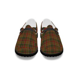 ScotsTee Shop Scottish Drummond of Strathallan Tartan Plaid Canvas Loafer Shoes