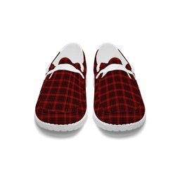 ScotsTee Shop Scottish Donald of Ardnamurchan Tartan Plaid Canvas Loafer Shoes