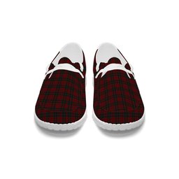 ScotsTee Shop Scottish Donald of Glencoe Tartan Plaid Canvas Loafer Shoes
