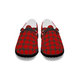 ScotsTee Shop Scottish Donald of Sleat Modern Tartan Plaid Canvas Loafer Shoes