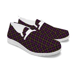 ScotsTee Shop Scottish Donald Modern Tartan Plaid Canvas Loafer Shoes