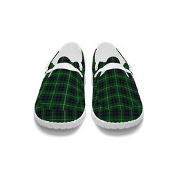 ScotsTee Shop Scottish Donald of The Isles Tartan Plaid Canvas Loafer Shoes
