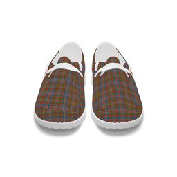 ScotsTee Shop Scottish Donald of Boisdale Ancient Tartan Plaid Canvas Loafer Shoes