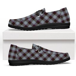 ScotsTee Shop Scottish Donald Dress Ancient Tartan Plaid Canvas Loafer Shoes