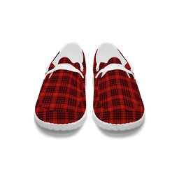 ScotsTee Shop Scottish Donald of Ardnamurchan Modern Tartan Plaid Canvas Loafer Shoes