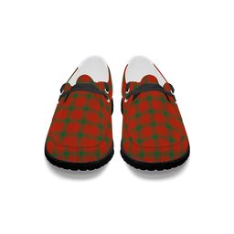 ScotsTee Shop Scottish Donald of Sleat Ancient Tartan Plaid Canvas Loafer Shoes