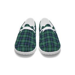 ScotsTee Shop Scottish Donald of the Isles Hunting Ancient Tartan Plaid Canvas Loafer Shoes