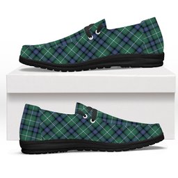 ScotsTee Shop Scottish Donald of the Isles Hunting Ancient Tartan Plaid Canvas Loafer Shoes