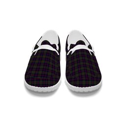 ScotsTee Shop Scottish Donald of Clan Ranald Tartan Plaid Canvas Loafer Shoes