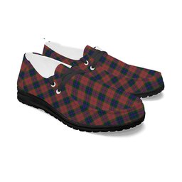 ScotsTee Shop Scottish Fraser of Boblainy Hugh Tartan Plaid Canvas Loafer Shoes