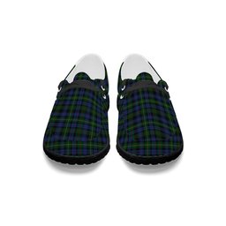 ScotsTee Shop Scottish Farquharson Vestiarium Scoticum Tartan Plaid Canvas Loafer Shoes