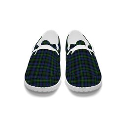 ScotsTee Shop Scottish Farquharson Vestiarium Scoticum Tartan Plaid Canvas Loafer Shoes