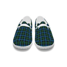ScotsTee Shop Scottish Ferguson of Balquhidder Ancient Tartan Plaid Canvas Loafer Shoes