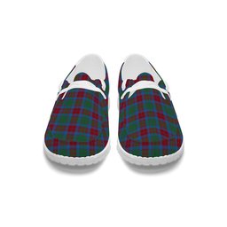 ScotsTee Shop Scottish Fraser of Altyre Ancient Tartan Plaid Canvas Loafer Shoes