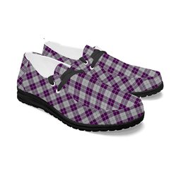 ScotsTee Shop Scottish Dunlop Dress Tartan Plaid Canvas Loafer Shoes