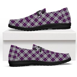 ScotsTee Shop Scottish Dunlop Dress Tartan Plaid Canvas Loafer Shoes
