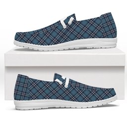 ScotsTee Shop Scottish Earl of St Andrews Tartan Plaid Canvas Loafer Shoes