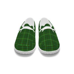 ScotsTee Shop Scottish Foster Hunting Tartan Plaid Canvas Loafer Shoes