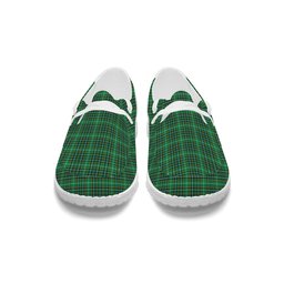 ScotsTee Shop Scottish Foster Hunting Modern Tartan Plaid Canvas Loafer Shoes