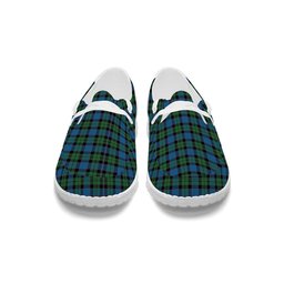 ScotsTee Shop Scottish Fergusson of Balquhidder Ancient Tartan Plaid Canvas Loafer Shoes