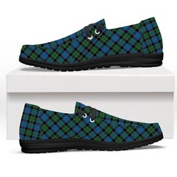 ScotsTee Shop Scottish Fergusson of Balquhidder Ancient Tartan Plaid Canvas Loafer Shoes