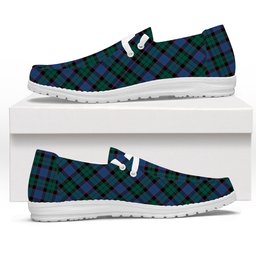 ScotsTee Shop Scottish Ferguson of Balquhidder Modern Tartan Plaid Canvas Loafer Shoes