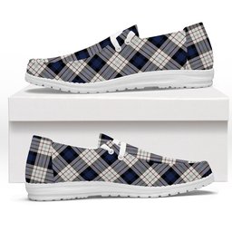 ScotsTee Shop Scottish Fergusson Dress Tartan Plaid Canvas Loafer Shoes