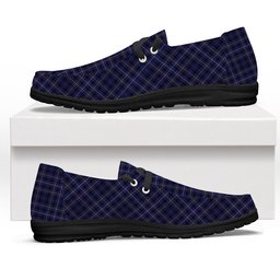 ScotsTee Shop Scottish Flanders Tartan Plaid Canvas Loafer Shoes