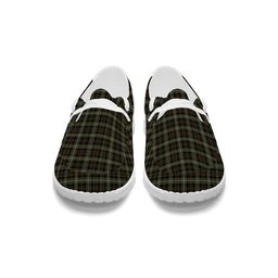 ScotsTee Shop Scottish Forbes of Druminnor Tartan Plaid Canvas Loafer Shoes