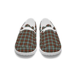 ScotsTee Shop Scottish Dundee 2003 Ancient Clan Tartan Plaid Canvas Loafer Shoes