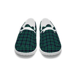 ScotsTee Shop Scottish Duncan Modern Clan Tartan Plaid Canvas Loafer Shoes