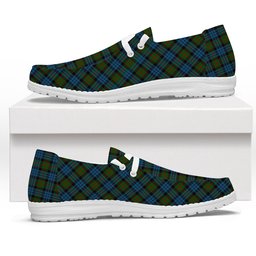 ScotsTee Shop Scottish Fletcher of Dunans Tartan Plaid Canvas Loafer Shoes