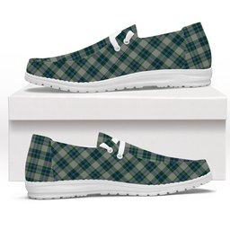 ScotsTee Shop Scottish Fraser Arisaid Tartan Plaid Canvas Loafer Shoes