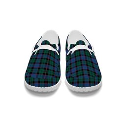ScotsTee Shop Scottish Fergusson of Balquhidder Modern Tartan Plaid Canvas Loafer Shoes