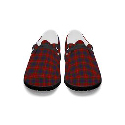 ScotsTee Shop Scottish Fraser 1842 Tartan Plaid Canvas Loafer Shoes
