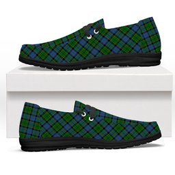 ScotsTee Shop Scottish Forsyth 1795 Tartan Plaid Canvas Loafer Shoes