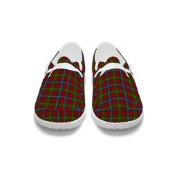 ScotsTee Shop Scottish Foster Tartan Plaid Canvas Loafer Shoes