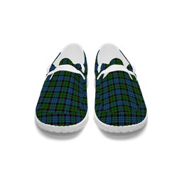 ScotsTee Shop Scottish Fletcher 2 Tartan Plaid Canvas Loafer Shoes
