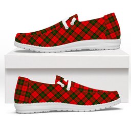 ScotsTee Shop Scottish Dunbar Modern Tartan Plaid Canvas Loafer Shoes
