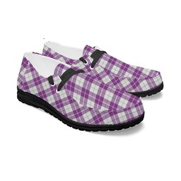 ScotsTee Shop Scottish Dunlop Dress Ancient Tartan Plaid Canvas Loafer Shoes